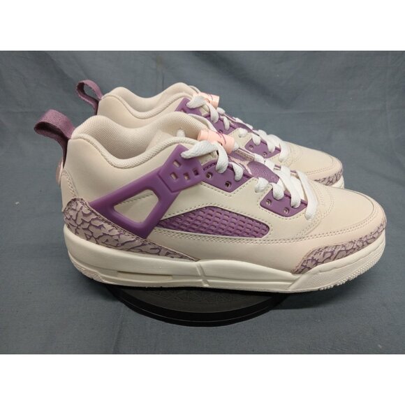 Jordan Spizike Low (PS) Girls Sneakers White Brown Crimson Size1.5Y NEW WITH BOX - Picture 4 of 11